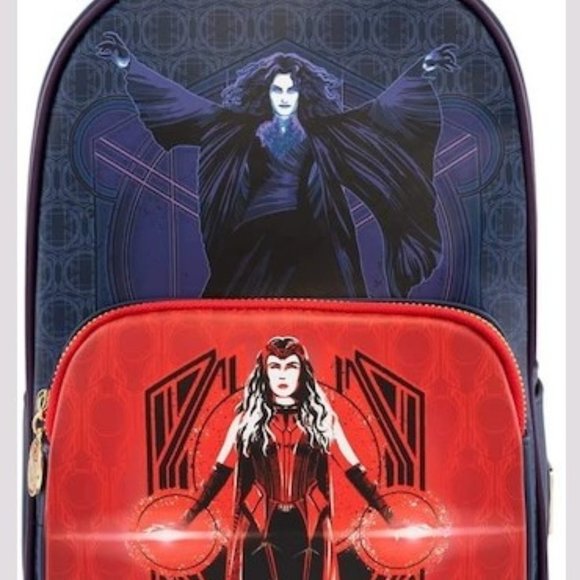 Loungefly Wandavision Scarlet Witch Wanda And Agatha Backpack NWT - Picture 1 of 6